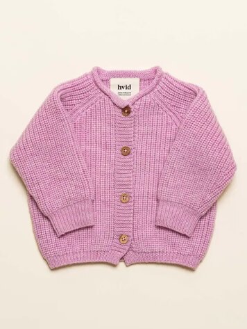 Hvid Cardigan Inga - Cotton Candy