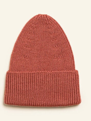 Hvid Beanie Fonzie KIDS - Wild Berry