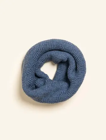 Hvid Tube scarf - Denim