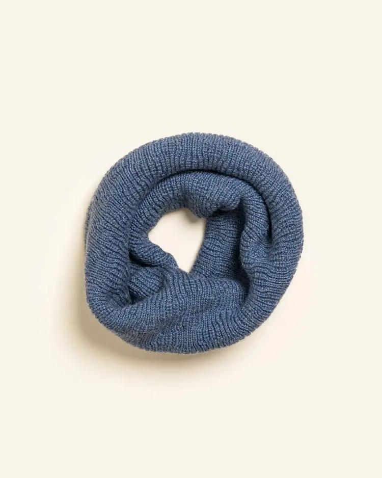 Hvid Tube scarf - Denim