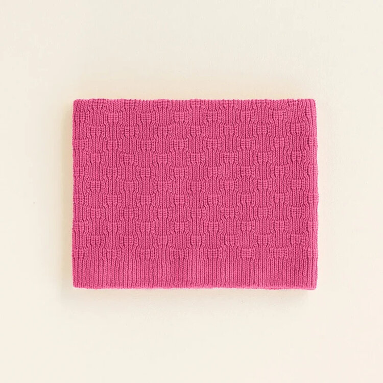 Hvid Tube scarf - Fuchsia