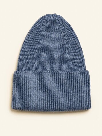 Hvid Beanie Fonzie KIDS - Denim