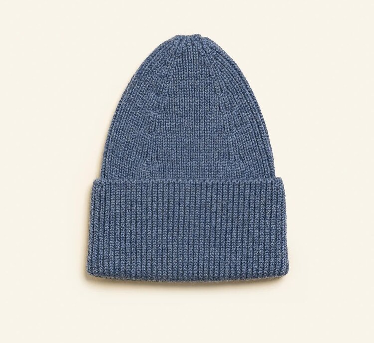 Hvid Beanie Fonzie KIDS - Denim