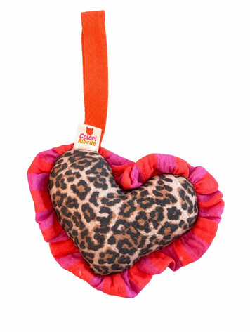 Colori Ribelle Speenknuffel heart leopard