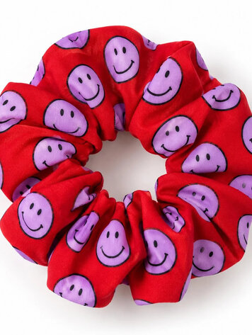 Colori Ribelle Scrunchie smiley rood