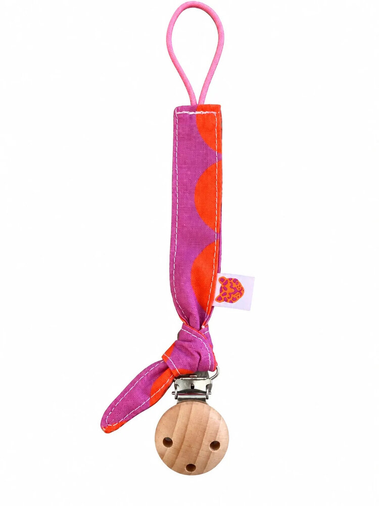 Colori Ribelle Speenkoord knoop roze/rood bobbel