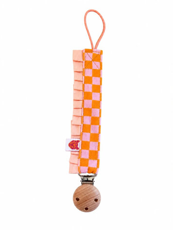 Colori Ribelle Speenkoord pink block ruffle