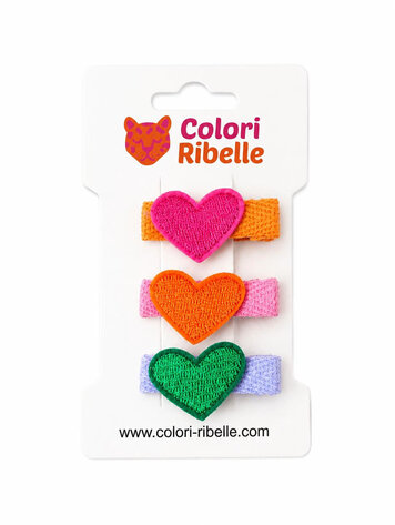 Colori Ribelle Babyspeldjes hartjes set van 3