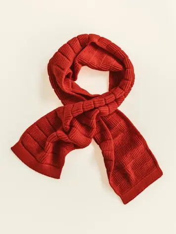 Hvid Scarf Jacobino - Red