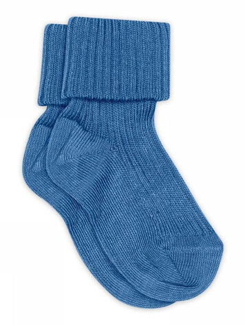 MP Denmark 10 533 769 Cotton rib baby socks High Tide