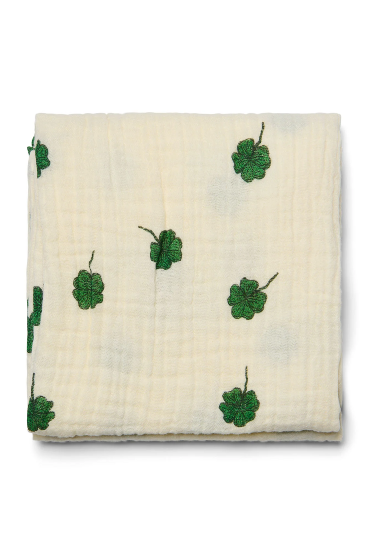 Studio Noos Swaddle Print Medium White Clover