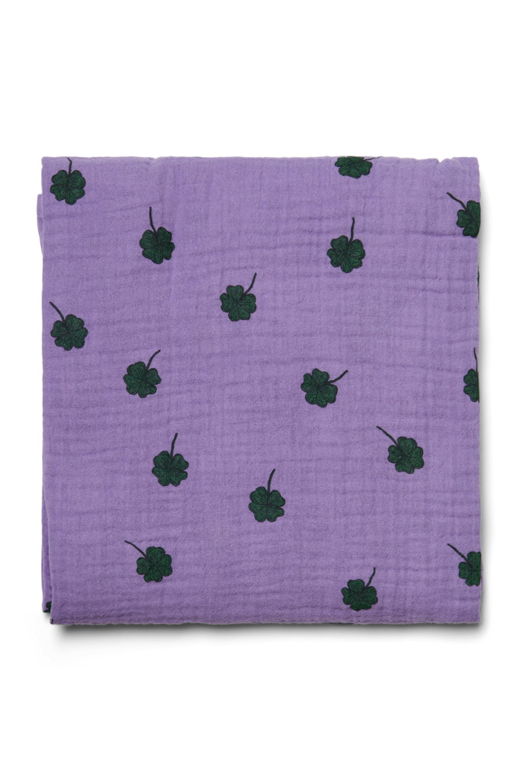 Studio Noos Swaddle Print Large Purple Clover