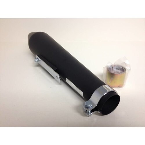 Emgo Short Style Silencer Black Steel 44.5mm