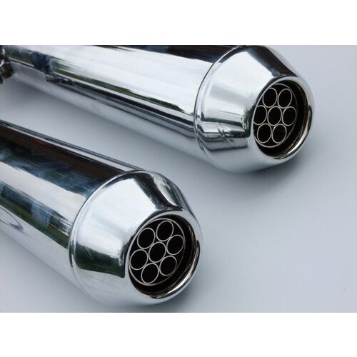 Emgo Dunstall Replikat Chromstahl 35mm - 40mm