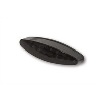 Smoke Oval Cafe Racer LED Tail / Brake / Plate Light Oval Smoke