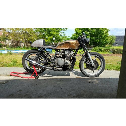 Phare avant 5,75" noir Café Racer