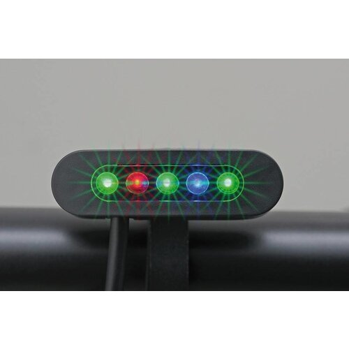 Daytona Kontrollleuchteneinheit mit 5 LED-Anzeigen Schwarz