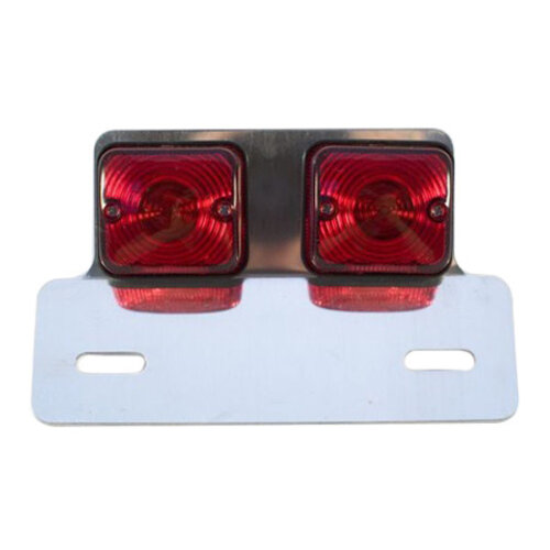 Emgo Double feu arrière + support carré Café Racer