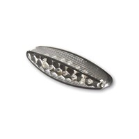 Clear Oval Cafe Racer LED Tail / Brake / Plate Light