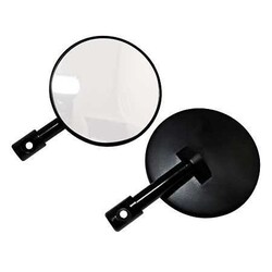 Set van 2 Zwarte Bar End Cafe Racer Spiegels