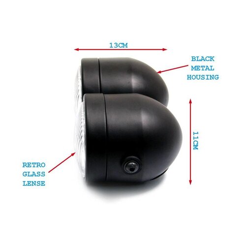Twin Headlight Matte Black