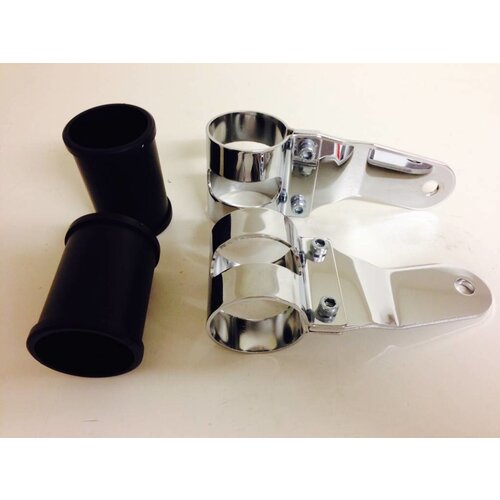 Shin Yo Supports chromés pour phare avant de 53 à 57 mm