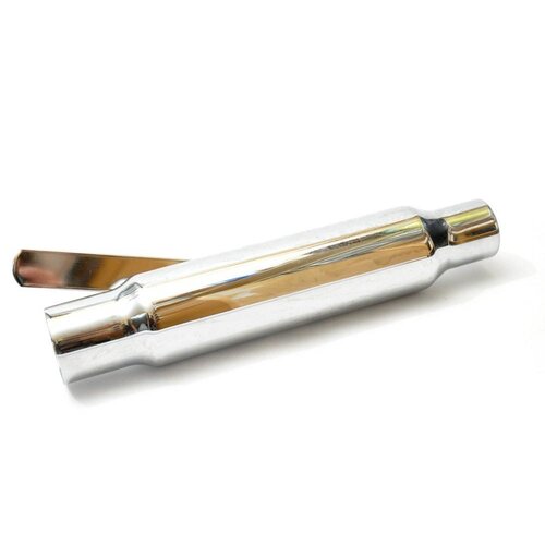 Emgo Shorty Chrome Staal 38mm - 44.4mm