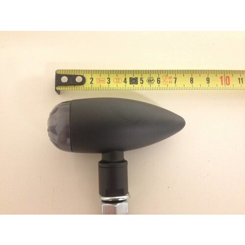 Shin Yo Pair of Mini Bullet Turn Signals Matte Black Smoke