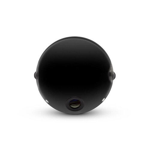 Phare universel "Shorty" en métal noir brillant 7" - lampe scellée 12v / 55w