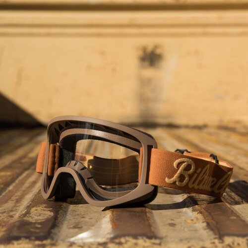 Biltwell Moto 2.0 Goggles Script Sand