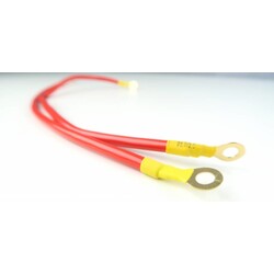 Cable + (red) 40CM - 2.5 mm², 15A