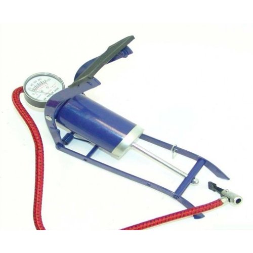 Luftpumpe Pumpe + Adapter Manometer Fußluftpumpe