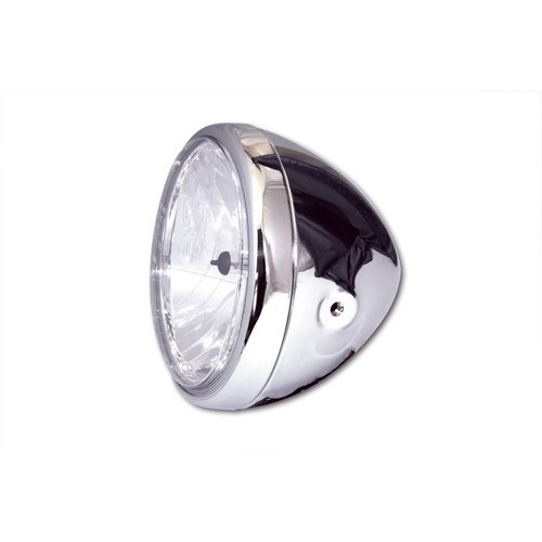 Highsider 7" Clear Chrome Gloss Koplamp RENO 1
