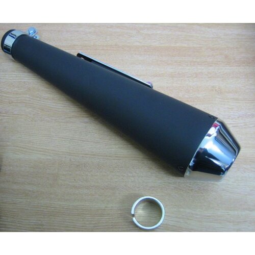 Emgo Megaton Schwarz/Chrom stahl 38mm - 41mm