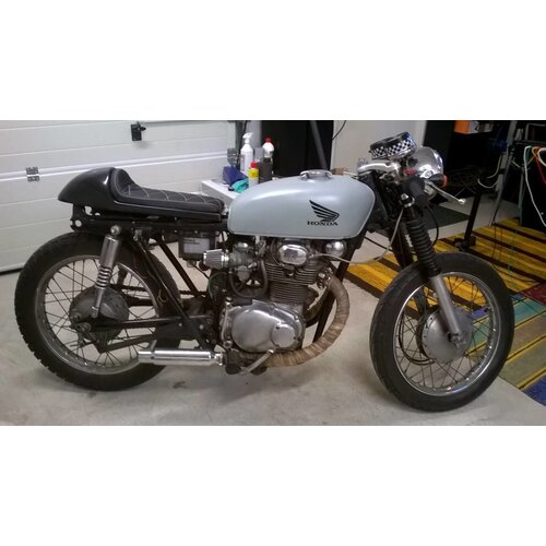 C.Racer Cafe Racer Seat Diamond Stitch Black Type 27