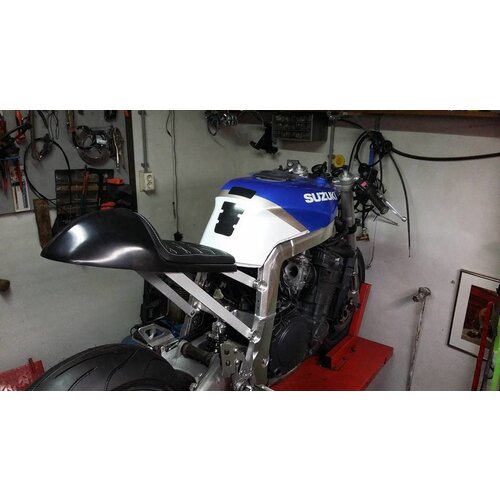 C.Racer Cafe Racer Seat Diamond Stitch Zwart Type 27