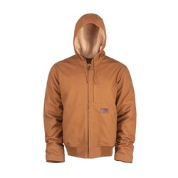 Brown Farnham canvas jacket zip-up