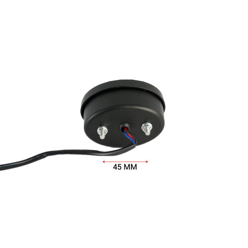 Feu arrière ovale classique en métal - avec LED