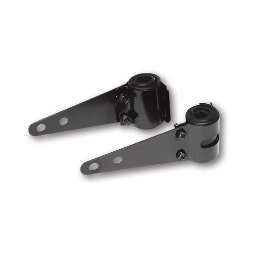 Supports noirs pour phare avant Café Racer 30 - 38 mm