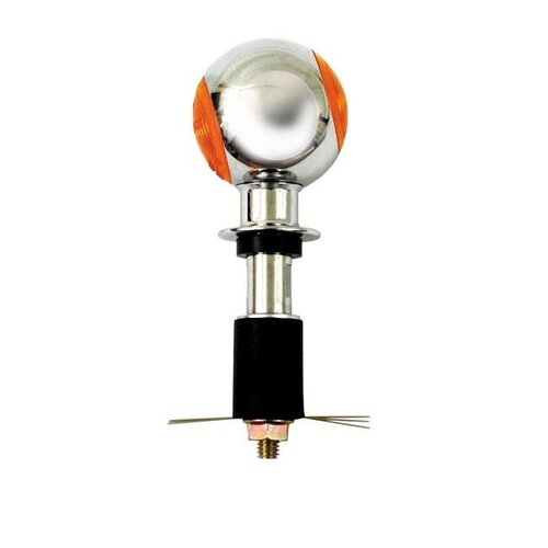 Shin Yo Pair of Chrome Bulls Eye Handlebar Turn Signals