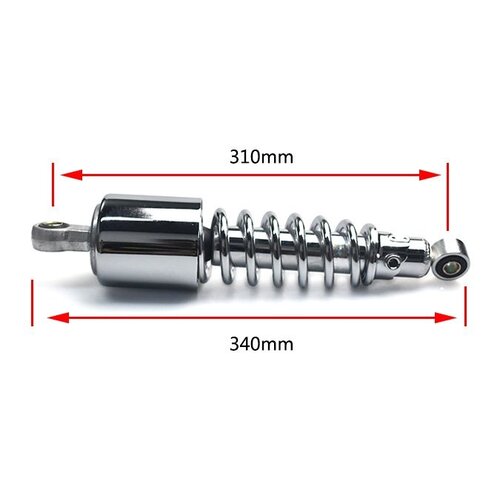 RFY Universal shocks chrome 310 mm