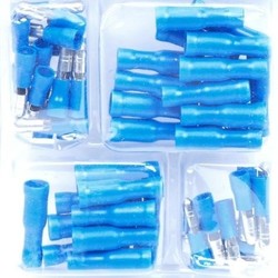 50 pc Cable Connector Kit Blue