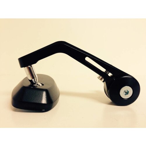 Pair of Oval Black Bar End Mirrors