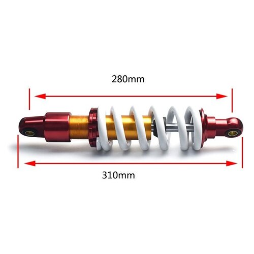 RFY Universal Mono Shock 280mm Rot / Gold