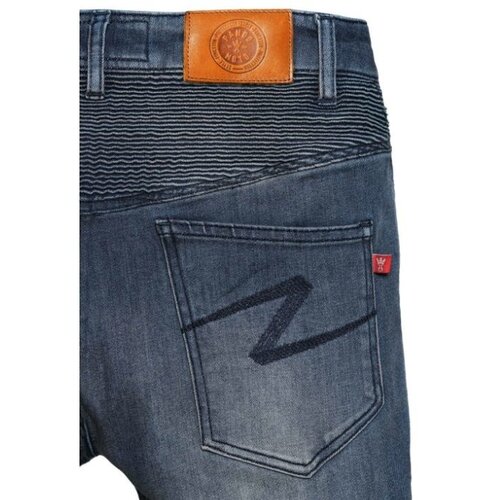 Pando Moto Frauen Rosie Navy Plain Pants