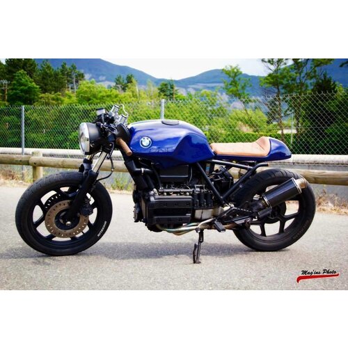 Cafe Racer Sitzbank Diamond Stitch Brown Type 30