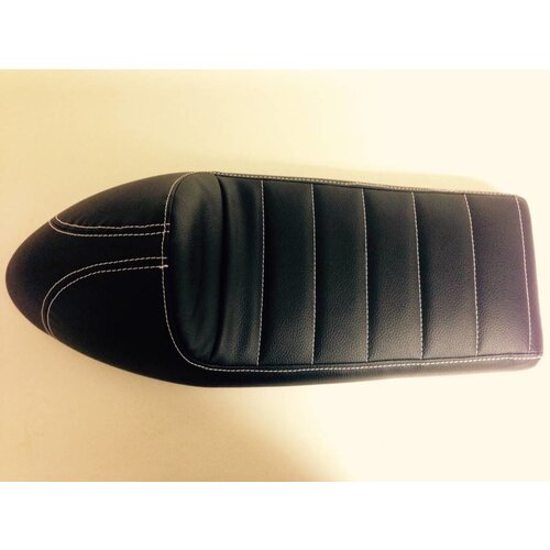 Upholstered Cafe Racer Seat Tuck N' Roll Black Type 31