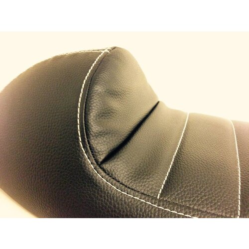 Upholstered Cafe Racer Seat Tuck N' Roll Black Type 31