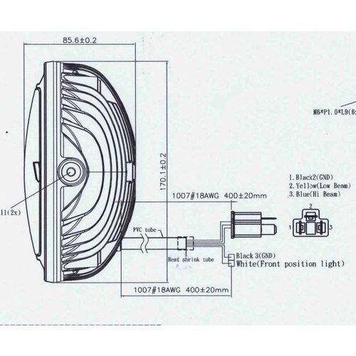 KOSO Phare à LED Thunderbolt