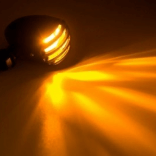 Steampunk Schwarz Bullet Blinker